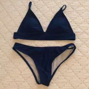 zaful blue bikini